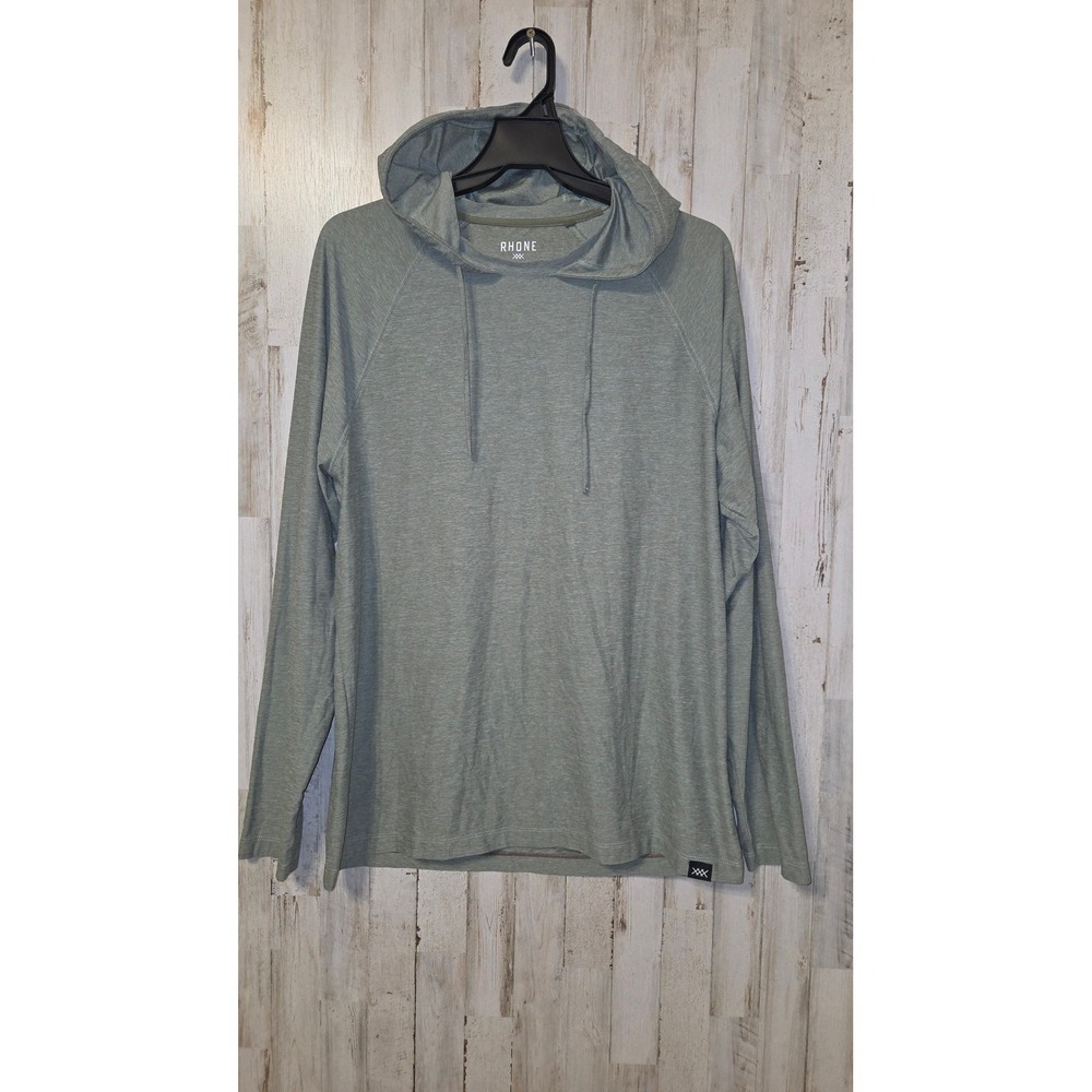 RHONE men L Performance Hoodie Pullover Shirt Long sleeve Lightweight - Picture 1 of 5